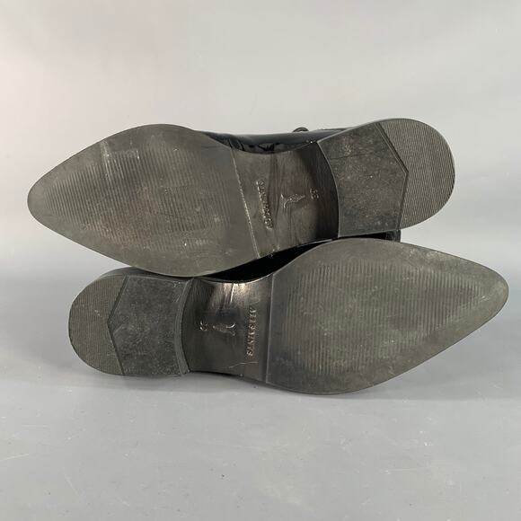 Size 9 Lex Black White Color Block Spectator Derby Pointed Toe Lace-Up Shoes - Picture 6 of 9